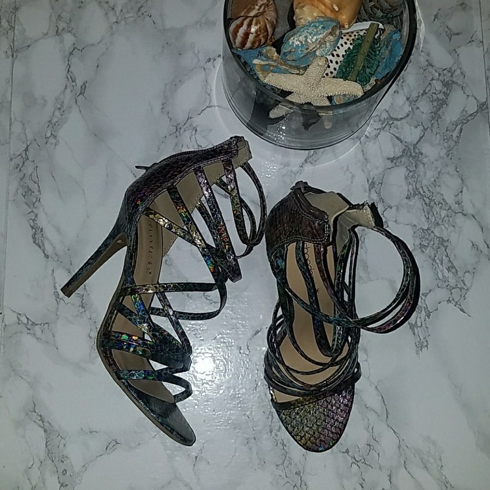 Multi-Color Python Strapy Sandal - image 2